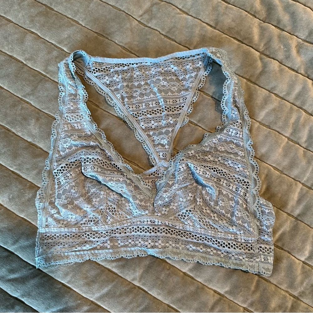 VICTORIA’S SECRET Lace Bralette in Pale Green